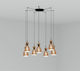 Faro Barcelona Pendant Chandelier for Socket E27 Bronze