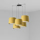 Faro Barcelona Pendant Chandelier for 5 Bulbs E27 Yellow