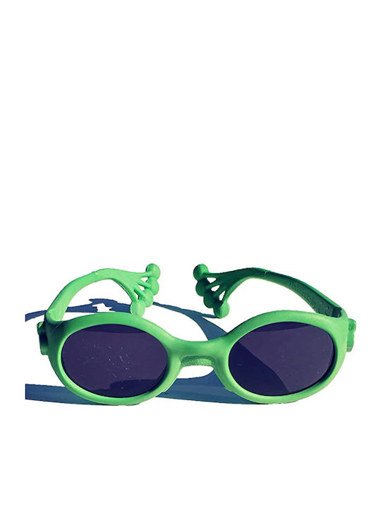 Animal Sunglasses Froggy 12-36 Μηνών Άθραυστα Οβάλ Βρεφικά Γυαλιά Ηλίου Green για 12-36 Μηνών