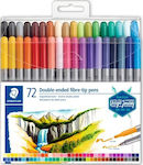 Staedtler Fibre Tip Σετ Zeichenmarker Mehrfarbig 72Stück