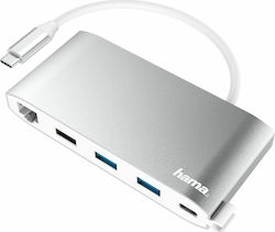 HAMA USB-C Docking Station με HDMI 4K PD Ethernet (00200111) HAMA USB-C Docking Station με HDMI 4K PD Ethernet (00200111)