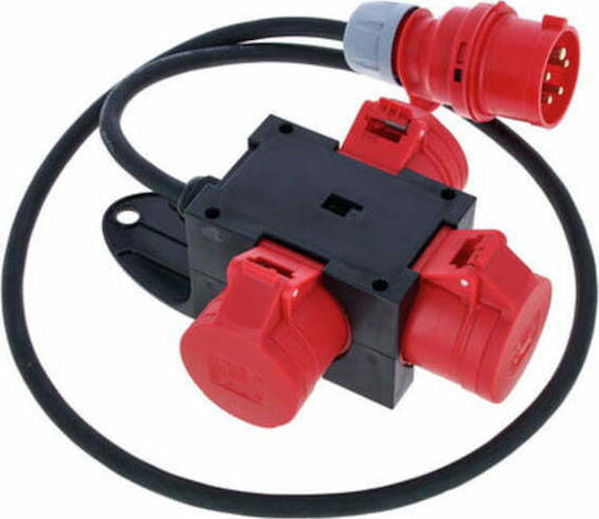 PCElectric Waterproof Extension Cable Cord Industrial Male Plug 5P 16A to Female 5P 16A IP44