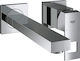 Grohe Eurocube Built-In Mixer & Spout Set for Bathroom Sink with 1 Exit Silver