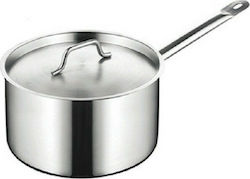 GTSA Stainless Sauce Pan Capacity 1.20lt with Diameter 16cm and Height 6cm.