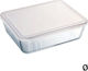 Pyrex Δοχείο Φαγητού Γυάλινο Λευκό 2.6lt