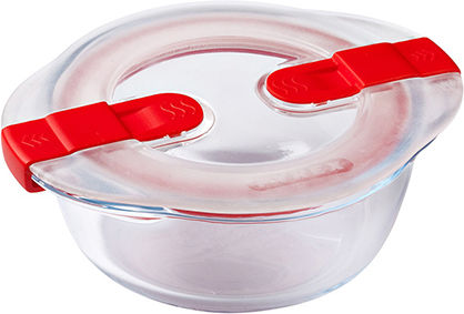 Pyrex Cook & Heat Δοχείο Φαγητού Γυάλινο Κόκκινο 2.3lt