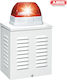 Abus Alarm Siren Outdoor with Rot Light 19x31cm