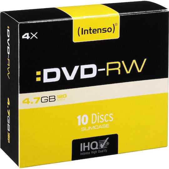 Intenso Rewritable DVD-RW 4x 4.7GB 10pcs