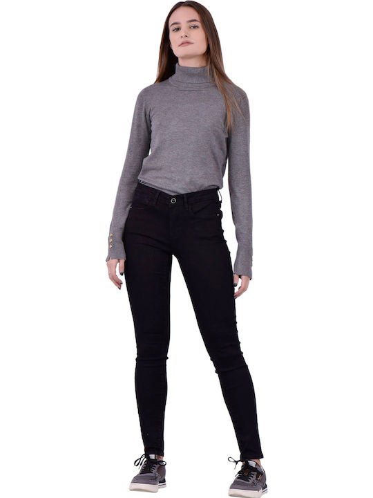 Γυναικείο Jean Παντελόνι σε Super Skinny Εφαρμογή Μαύρο