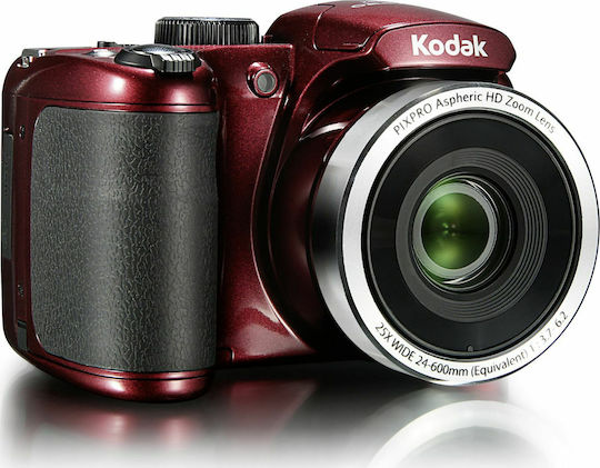 Kodak PixPro AZ252 Compact Camera 16MP Optical Zoom 25x Red