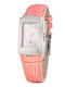 Chronotech Women's Watch with Orange Leather Strap