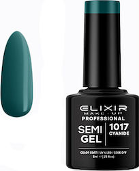 Elixir Semi Gel Semi-Permanent Nail Polish Cyan...