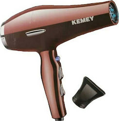 Kemei KM-8522 Ionic Hair Dryer 3500W Brown