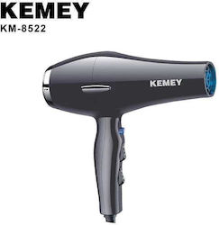 Kemei Ionic Πιστολάκι Μαλλιών 3500W Black