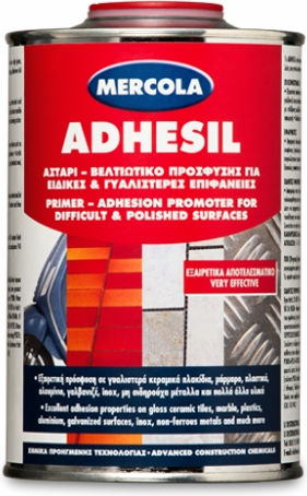 Mercola Adhesil Αστάρι Βελτιωτικό Πρόσφυσης Suitable for Aluminum / Glass / Non-Ferrous Metals / Plastic - PVC 0.25lt
