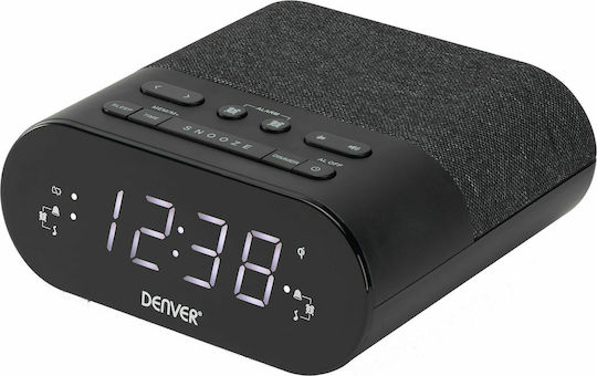 Denver Tischuhr Digital Schwarz CRQ-107