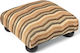 Stool Footstool Upholstered with Fabric 602 Κύμα Gold 30x30x14cm