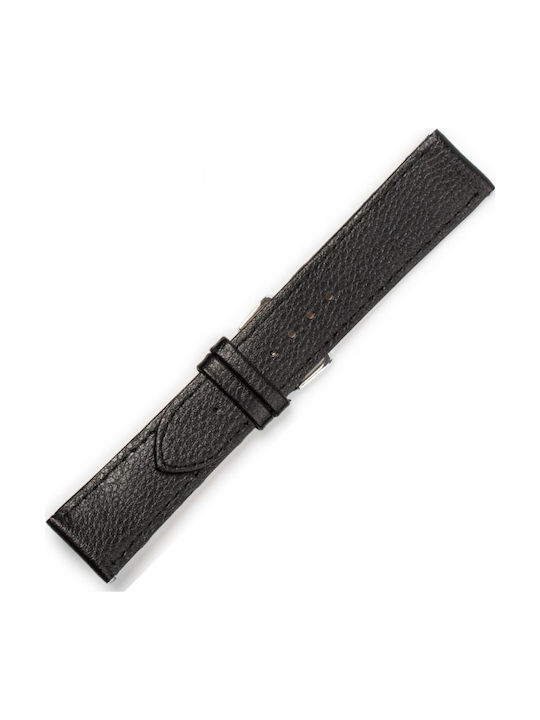 LURAKI LEATHER BLACK 0120BK 22mm