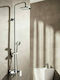 Tema Roma Adjustable Shower Column with Mixer 118-156cm Silver