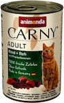 Animonda Carny Adult Wet Food for Adult Cats in Cans with Beef and Deer Grain-Free 400gr