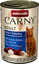 Animonda Carny Adult Wet Food for Adult Cats In Can with Beef / Cod 1pc 400gr