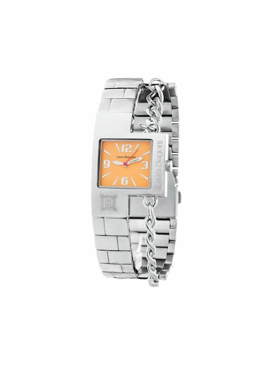 Laura Biagiotti Watch with Silver Metal Bracelet