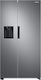 Samsung Side-by-Side Refrigerator 634lt Total NoFrost H178xW91.2xD71.6cm Inox RS67A8811S9/EF