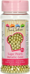 Fun Cakes Dekorative Perlen 4mm Goldene 80gr 011.11.722