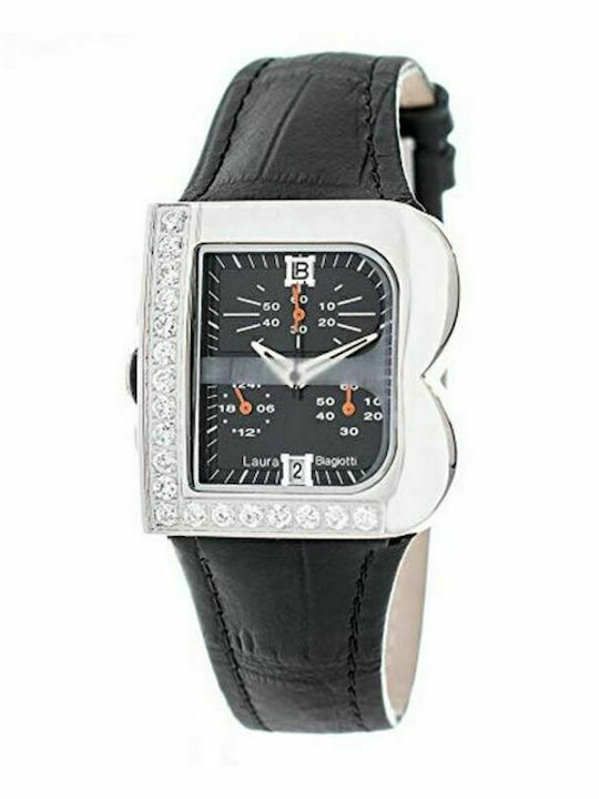 Laura Biagiotti Women's Watch with Black Leathe...