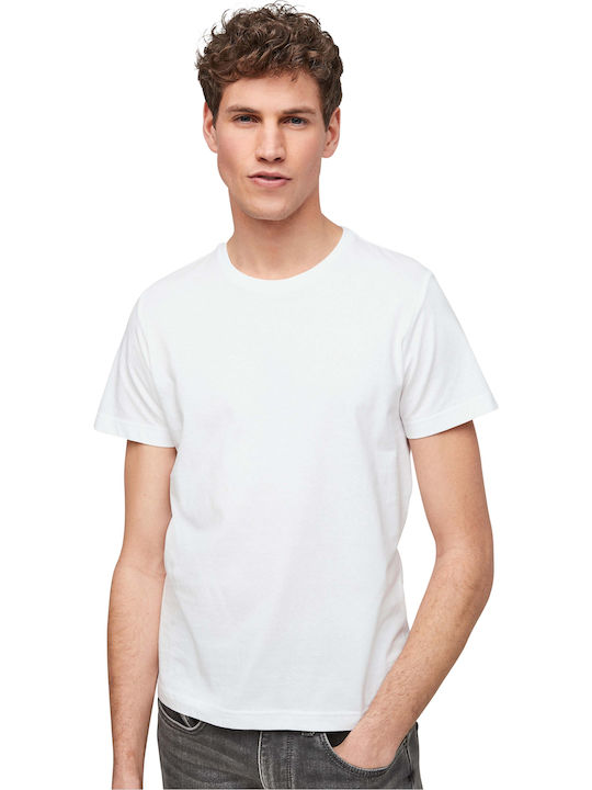 S.Oliver Men's Short Sleeve T-shirt White