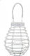 TnS Tabletop Bamboo Lantern White 24x24x29cm