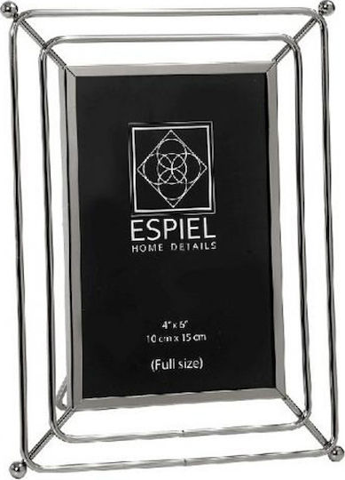 Espiel Rama Foto De Perete Metalică Cu Cadru Argintiu 3 Bucăți
