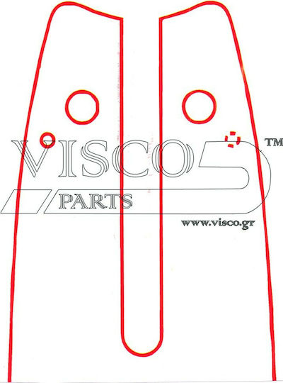 Visco Parts Chainsaw Blade Chainsaw Blade 45cm for Chain with Pitch 3/8"LP, Guide Bar Thickness .050"-1.3mm & Number of Drivers 61E with Granazi SW 18-50NR