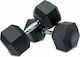 E-Fit Rubber Set of Hexagon Dumbells 2 x 5kg