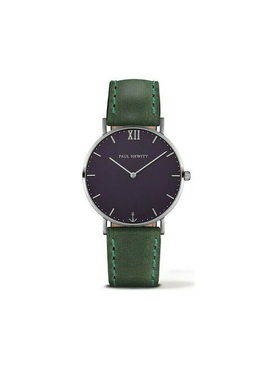 Paul Hewitt Watch with Green Leather Strap