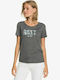 Roxy Damen Sportlich T-shirt Gray