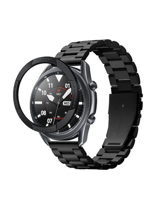 Spigen Chrono Shield Protecție Bezel în culoarea Negru pentru Galaxy Watch 3 45mm - Ceas Galaxy Watch 3 45mm