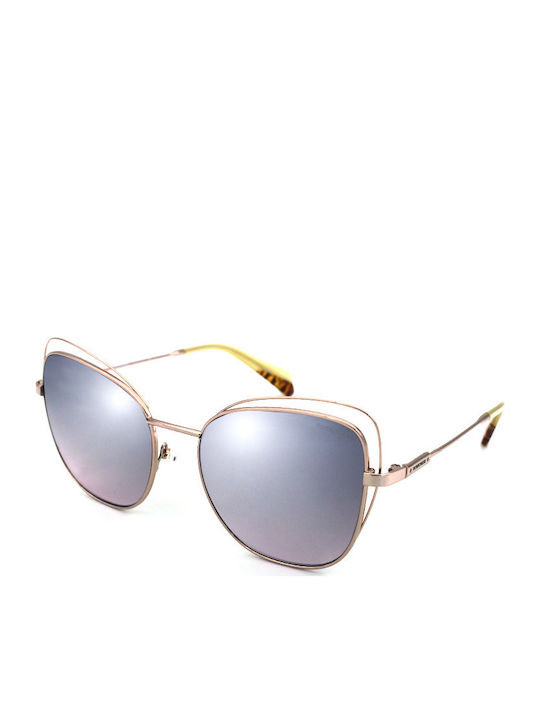 Borbonese Agata Women's Sunglasses with Rose Gold Metal Frame AGATA 12