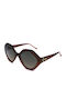 Borbonese Lumiere Women's Sunglasses with Brown Plastic Frame and Gray Gradient Lens LUMIERE 12