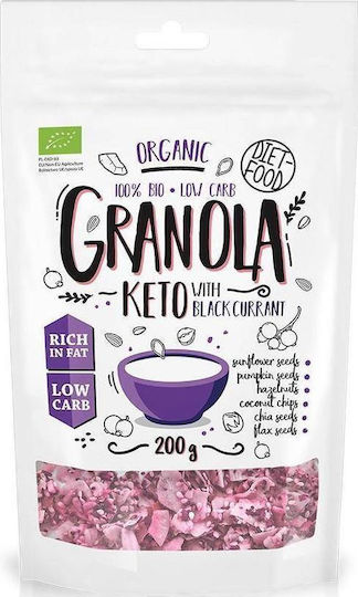 Diet-Food Bio Γκρανόλα Granola με Μαύρο Φραγκοστάφυλλο 200gr