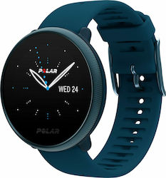 Polar Ignite 2 Stainless Steel 43mm Waterproof Smartwatch with Heart Rate Monitor (Storm Blue)