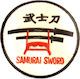 Olympus Sport 5007066 Gesticktes Abzeichen Samurai-Schwert