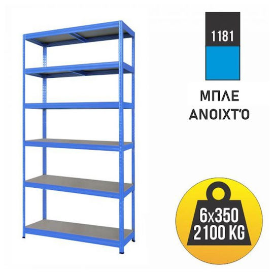 Kovona Futur Plus Dexion Shelf 90x60x213cm With 6 Shelves Total Load Capacity 2100kg
