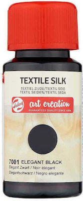 Royal Talens Art Creation Textile Silk Υγρό Χρώμα Χειροτεχνίας Μαύρο για Ύφασμα 7001 Elegant 50ml