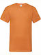 Fruit of the Loom Valueweight Ανδρικό Διαφημιστικό T-shirt Κοντομάνικο σε Πορτοκαλί Χρώμα
