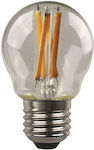 Eurolamp LED-Glühbirnen für Sockel E27 und Form G45 Warmes Weiß 806lm 1Stück