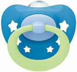 Nuk Orthodontic Pacifier Silicone Signature Night Stars Ciell Night with Case for 6-18 months 1pcs