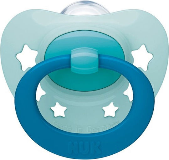 Nuk Signature Orthodontic Pacifier Silicone with Case Stars - Mint for 0-6 months
