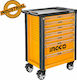 Ingco Rollbar Metallisch Werkzeugkiste B76.5xT46.5xH97.6cm
