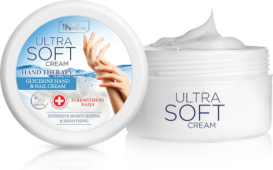Inelia Ultra Soft Feuchtigkeitsspendende Handcreme und Nägel 200ml